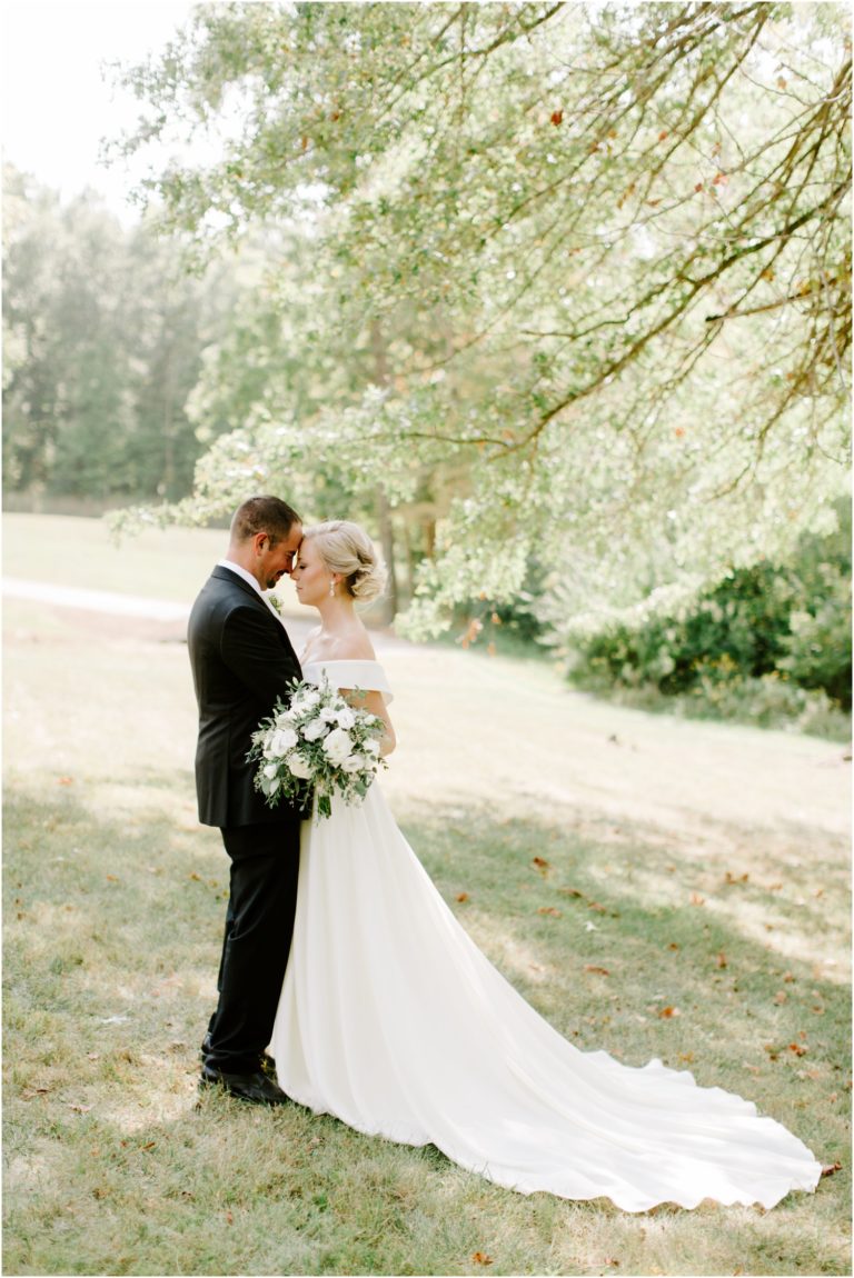 My Black + White, Colorless Wedding at The White Rose Event Center