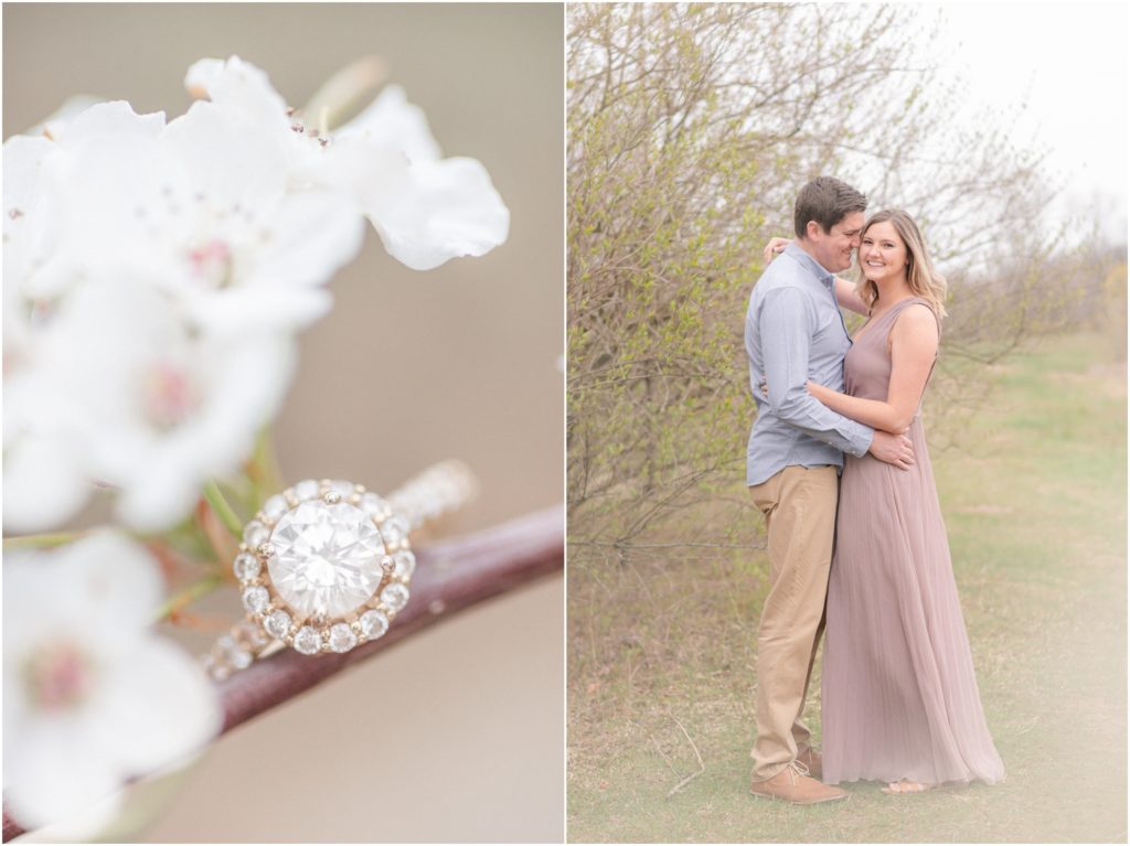 Engagement Rings Indianapolis Wedding Photographer Prices and Packages Spring Engagement Photos Indiana Rose Courts Photography