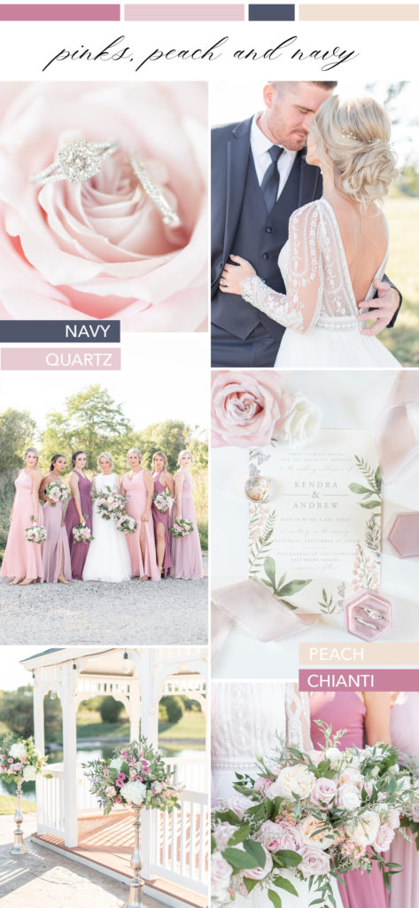 Indiana Wedding - Rosy Blush Sunset Wedding - Rose Courts Photography