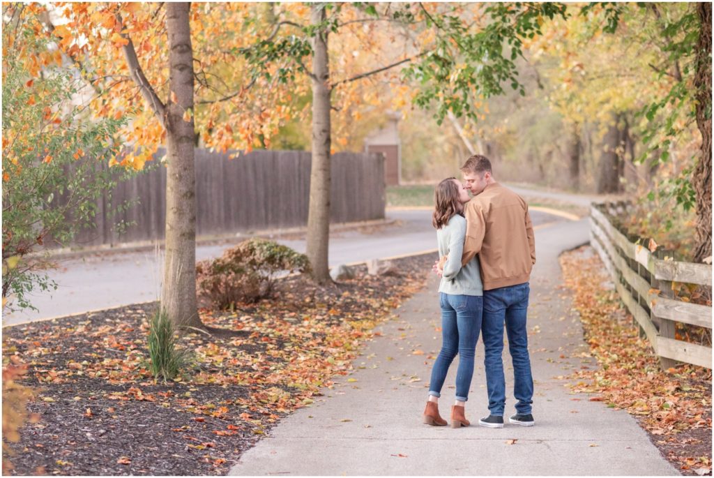 Fall Purdue Engagement Session by Rose Courts Photography, Fort Wayne and Indianapolis Indiana Wedding Photographer.
