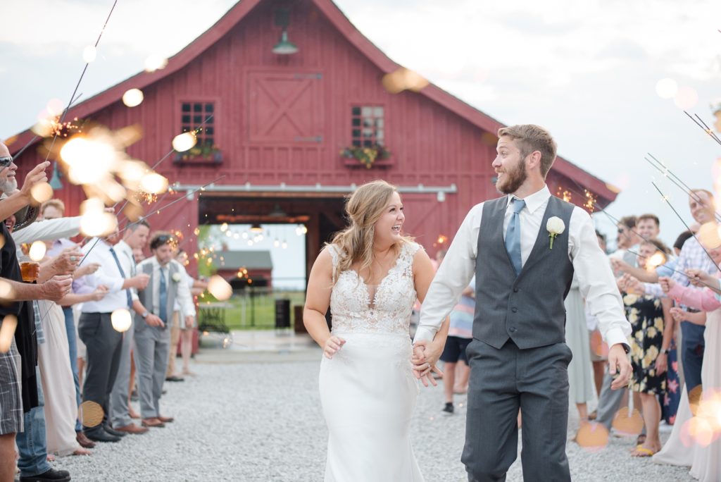 Indiana Wedding Best of Sparkler Send Off Pictures, Wedding Reception Ideas, Wedding Reception Decorations and Wedding Reception Centerpieces by Rose Courts Photography