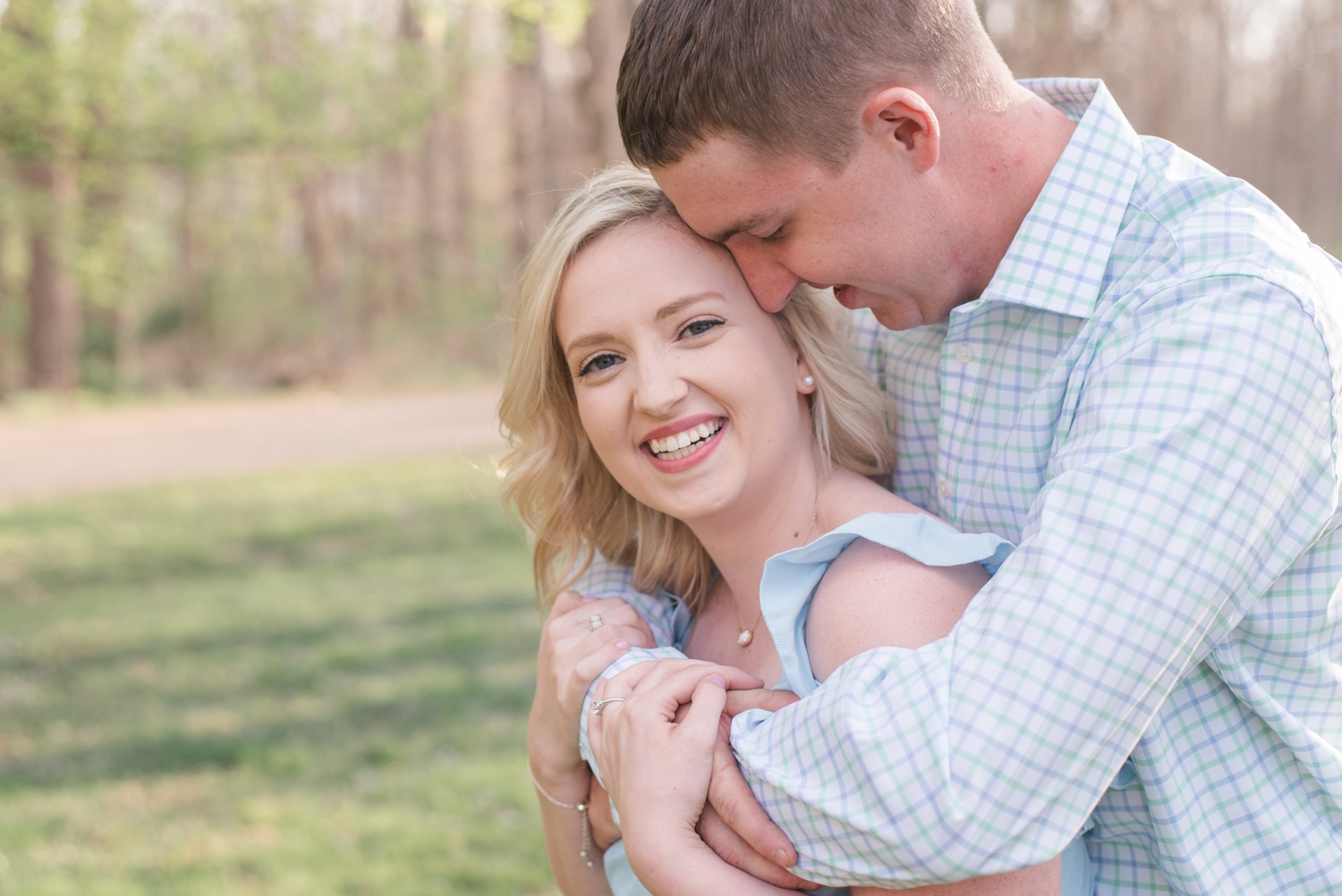 Spring Country Sunset Engagement Photos by Rose Courts Photography, Wedding Photographer in Indiana