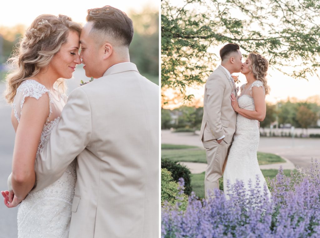 Boho Wedding with Peach and Khaki, Succlents and Pampas Grass at BASH in Carmel Indianapolis Indiana Wedding Photographer
