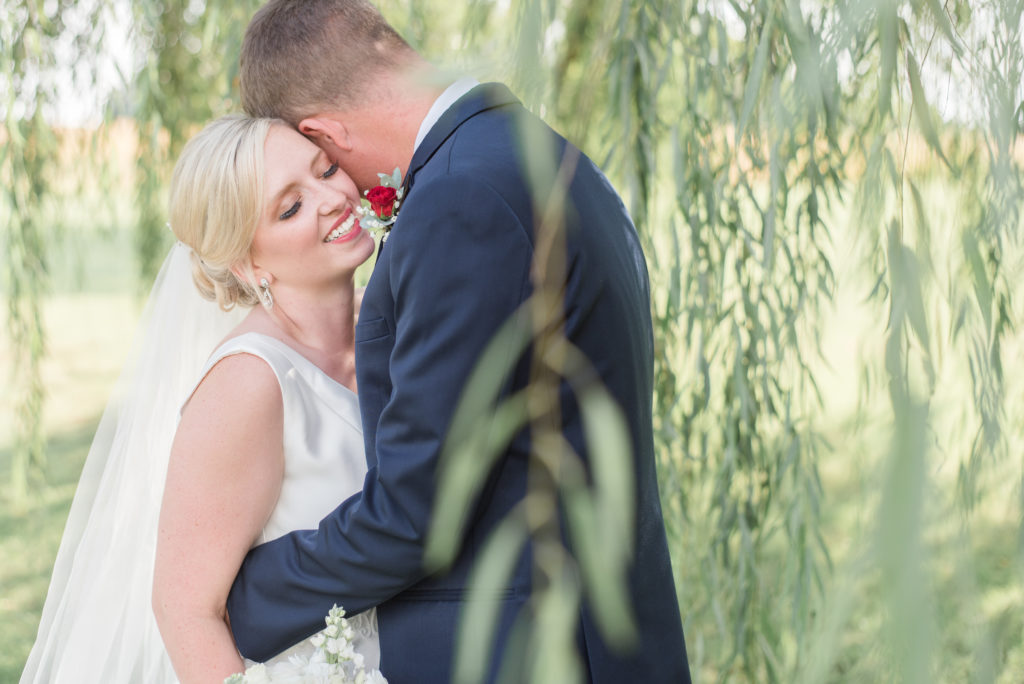 bride and groom portraits willow tree Indianapolis Indiana wedding by Courtney Rudicel wedding photographer in Indiana