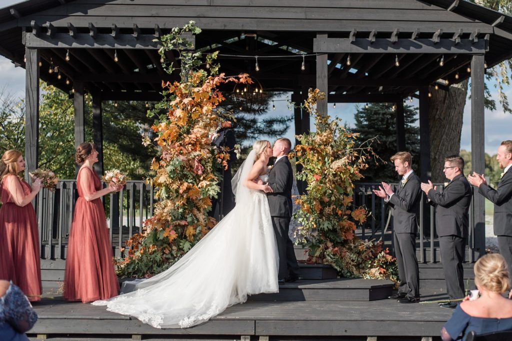 Romantic Earthy Autumn Wedding Fort Wayne Wedding Photographer Courtney Rudicel