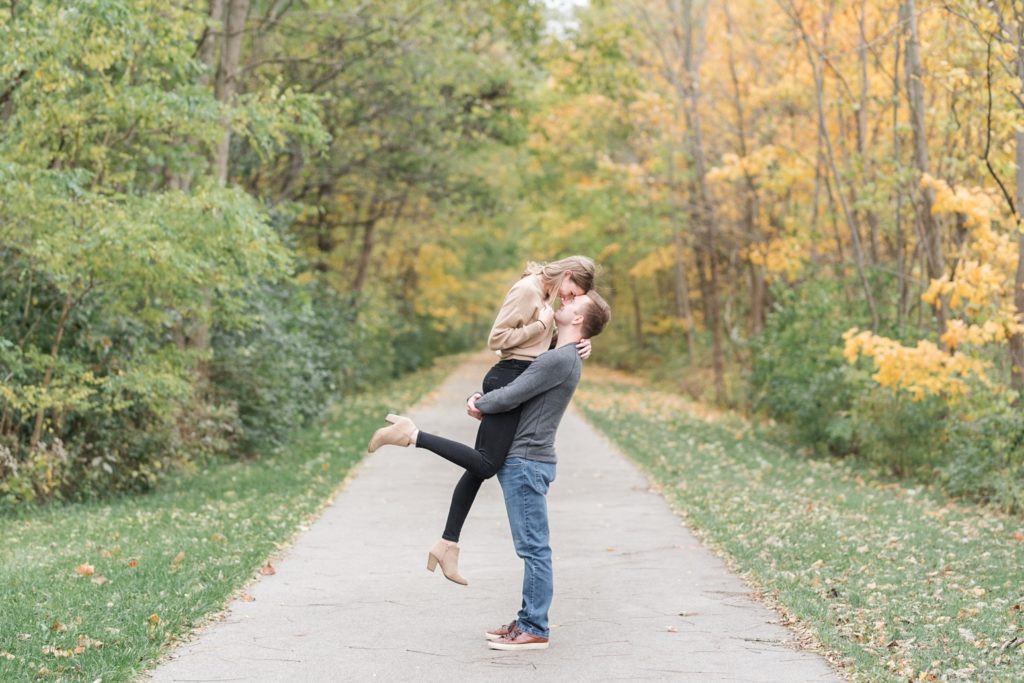 A sweet fall engagement session by Courtney Rudicel Fort Wayne Wedding Photographer