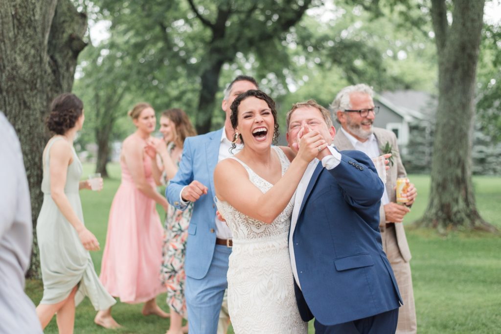 Lakeside Backyard Wedding by Indiana Wedding Photographer Courtney Rudicel