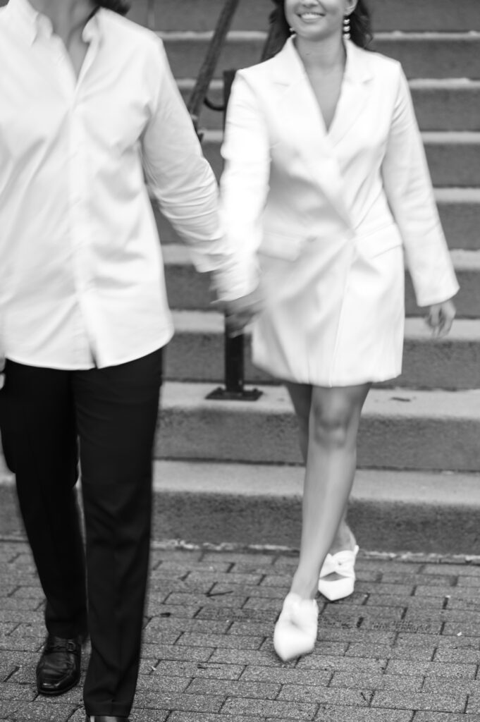 City Hall Elopement themed Engagement Session by Detroit Wedding Photographer Courtney Rudicel Photography