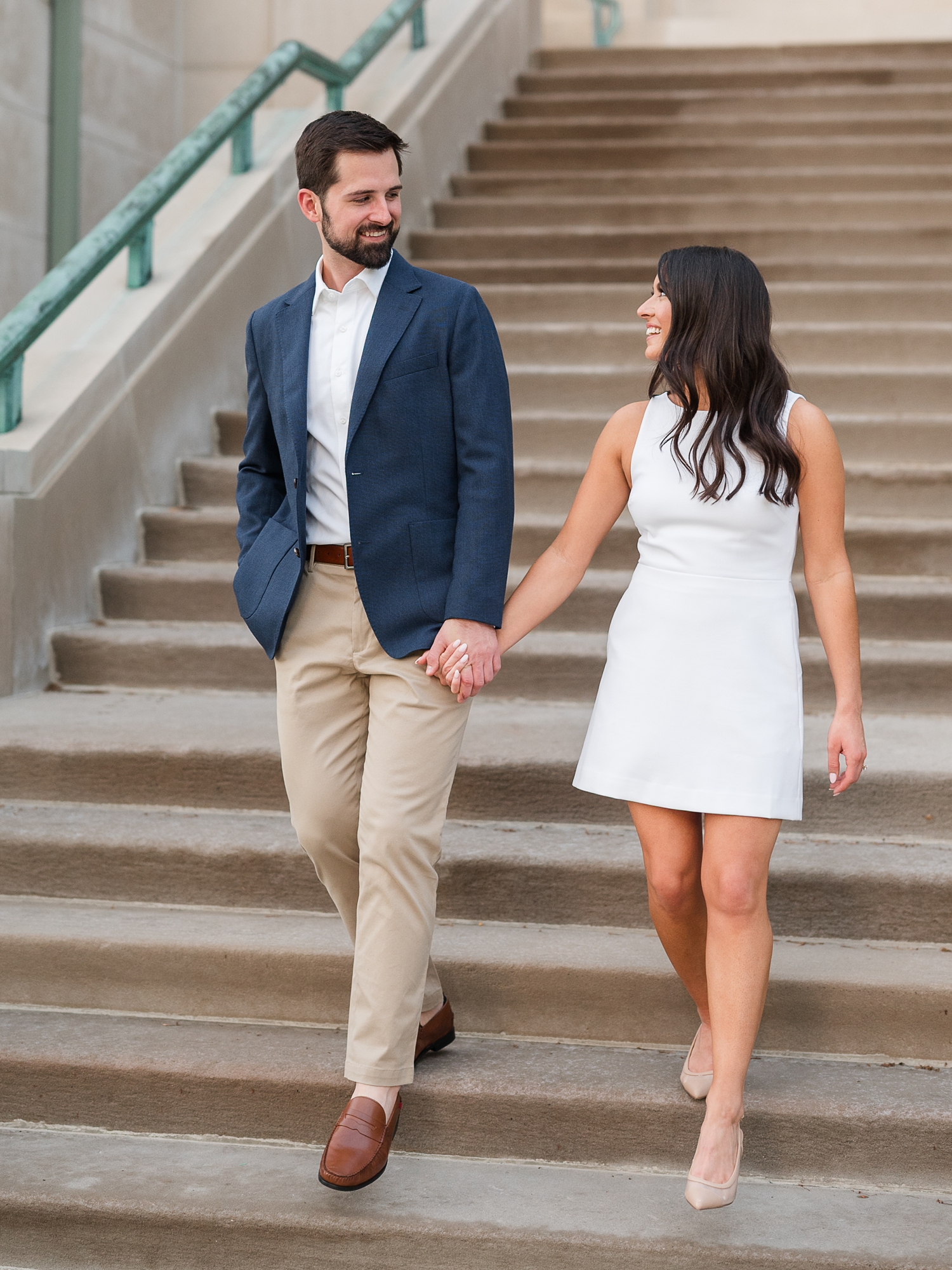 Downtown Indianapolis Sunset Engagement Session by Indiana Wedding Photographer Courtney Rudicel