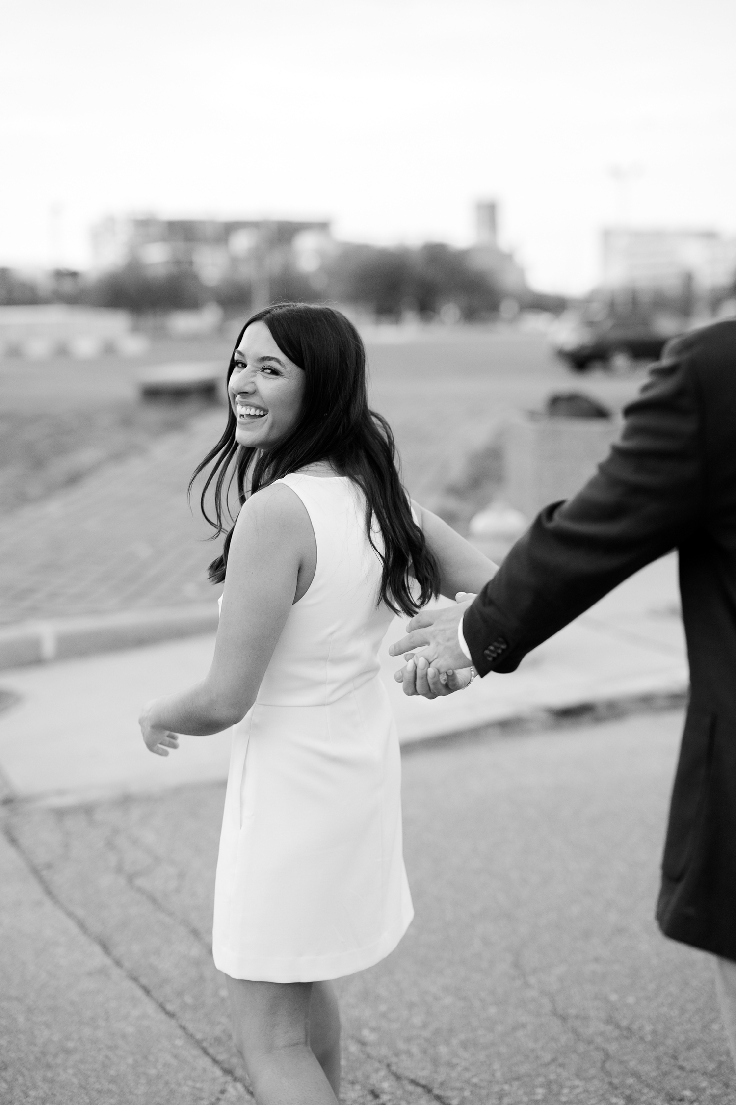 Downtown Indianapolis Sunset Engagement Session by Indiana Wedding Photographer Courtney Rudicel