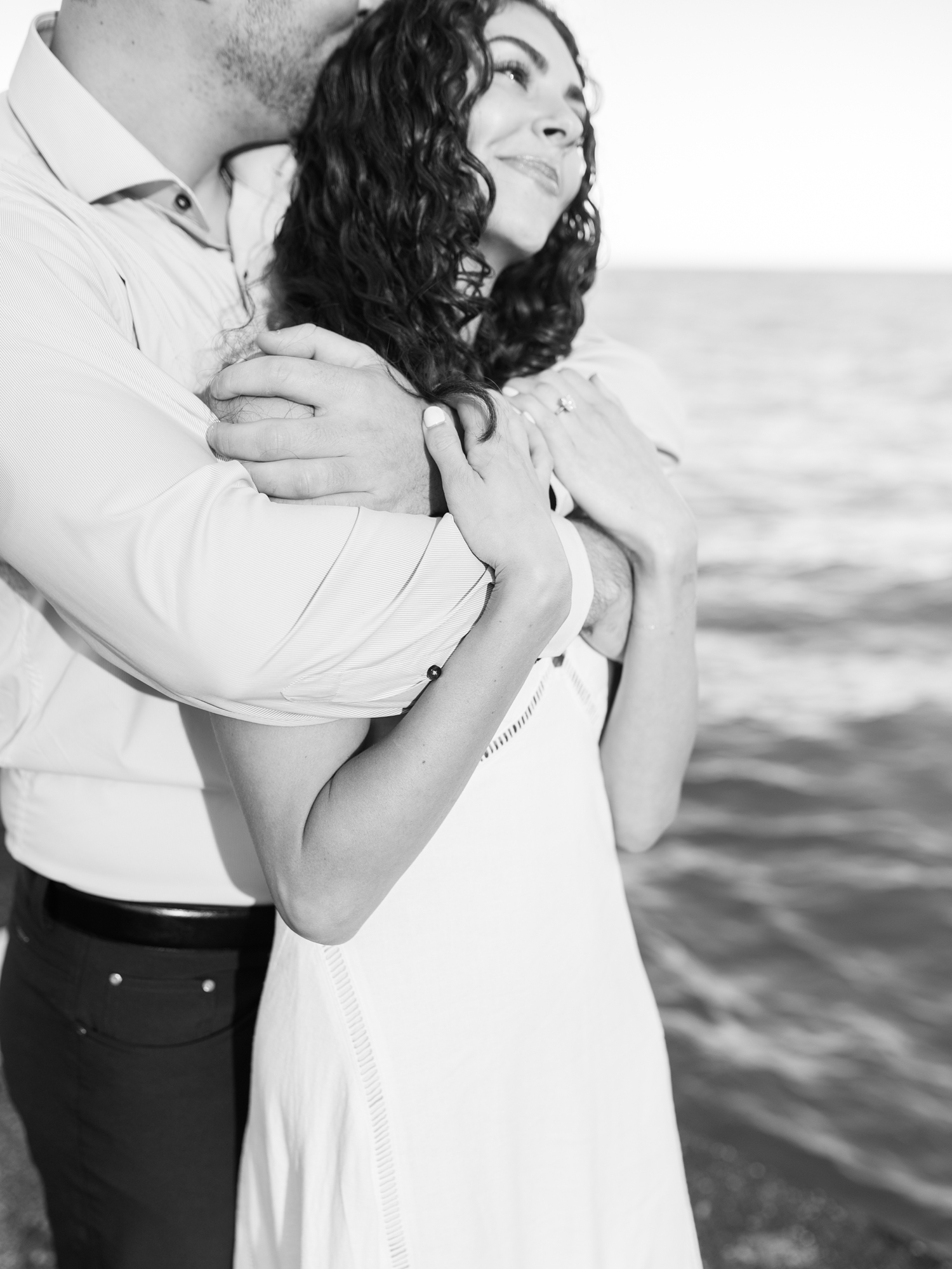 Chicago Engagement Session on North Lakeshore by Chicago Wedding Photographer Courtney Rudicel