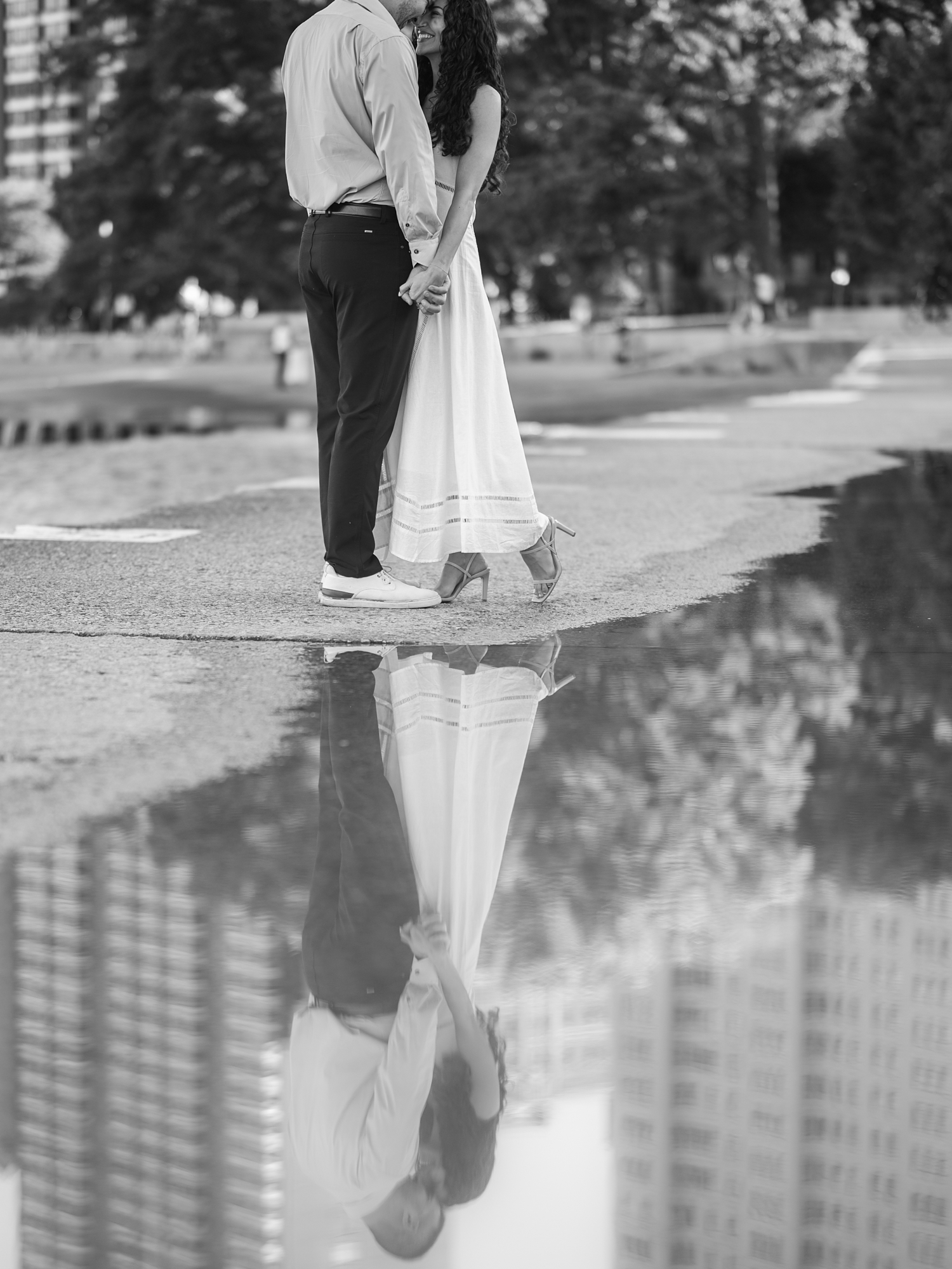 Chicago Engagement Session on North Lakeshore by Chicago Wedding Photographer Courtney Rudicel