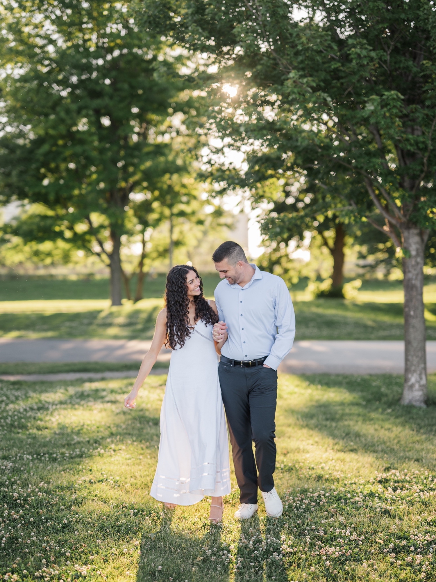 Chicago Engagement Session on North Lakeshore by Chicago Wedding Photographer Courtney Rudicel