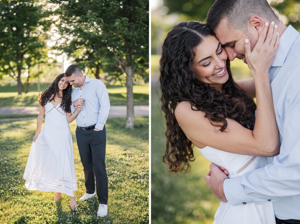 Chicago Engagement Session on North Lakeshore by Chicago Wedding Photographer Courtney Rudicel