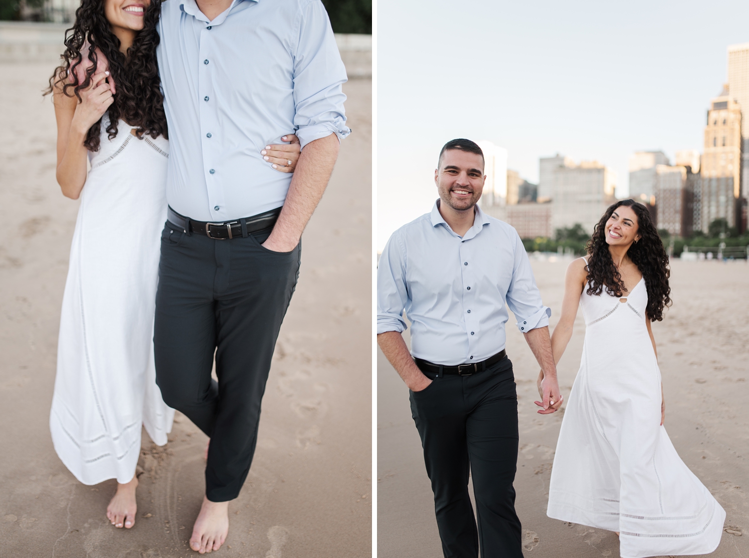 Chicago Engagement Session on North Lakeshore by Chicago Wedding Photographer Courtney Rudicel