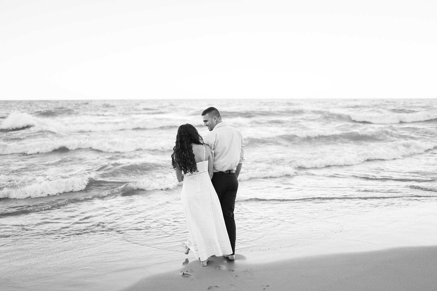 Chicago Engagement Session on North Lakeshore by Chicago Wedding Photographer Courtney Rudicel