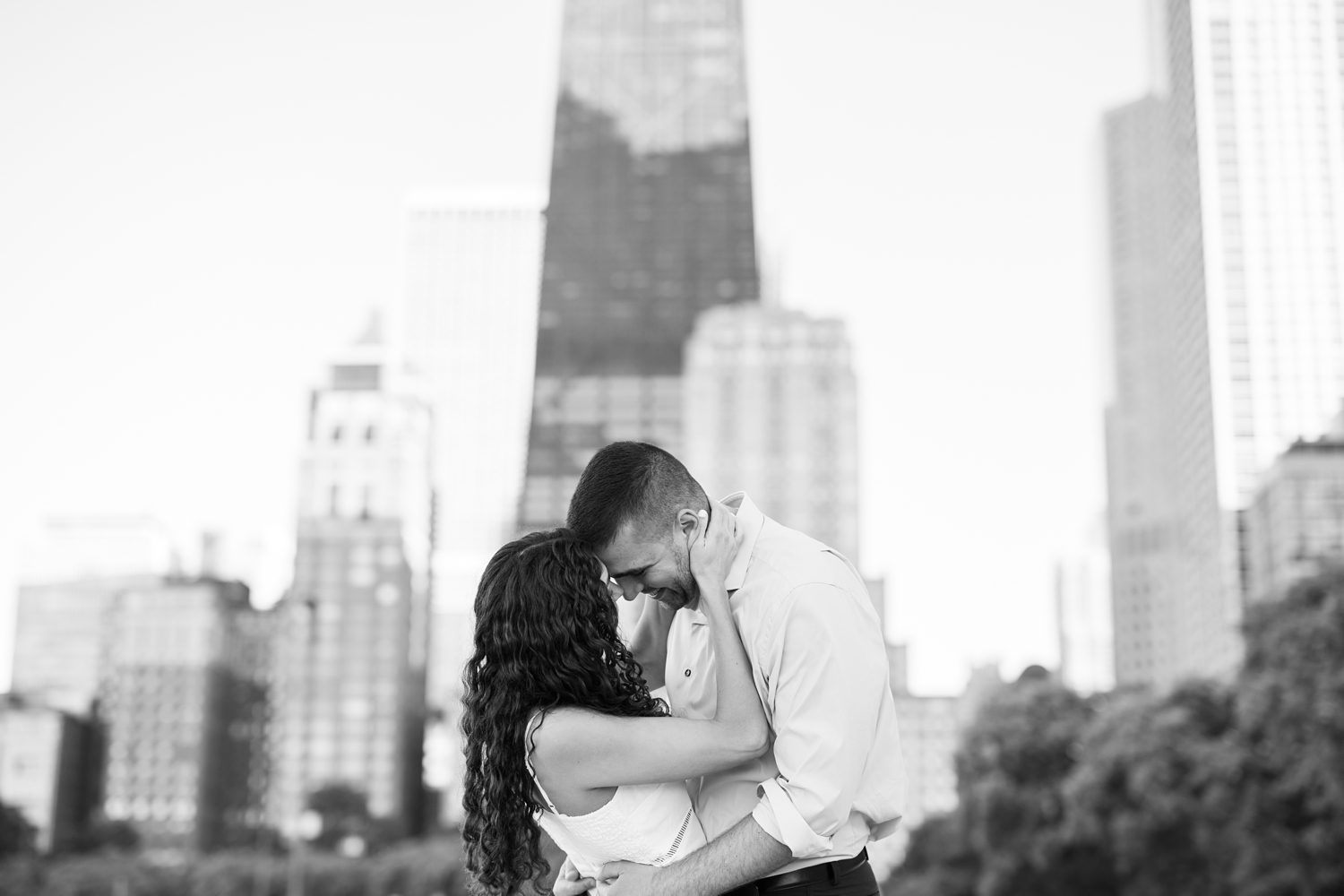 Chicago Engagement Session on North Lakeshore by Chicago Wedding Photographer Courtney Rudicel