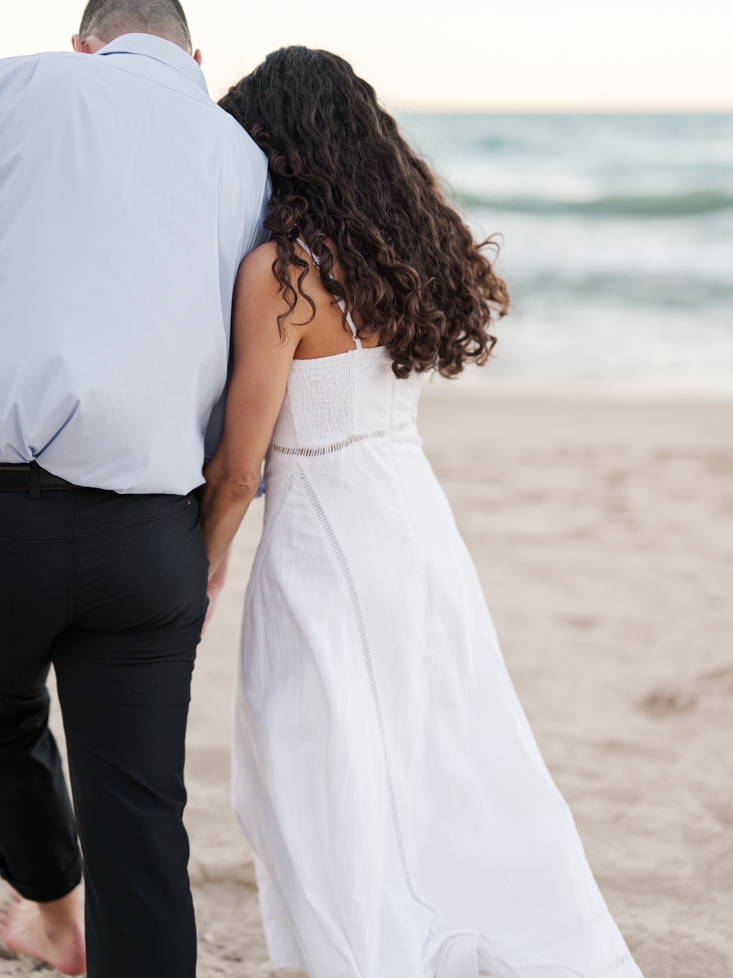 Chicago Engagement Session on North Lakeshore by Chicago Wedding Photographer Courtney Rudicel