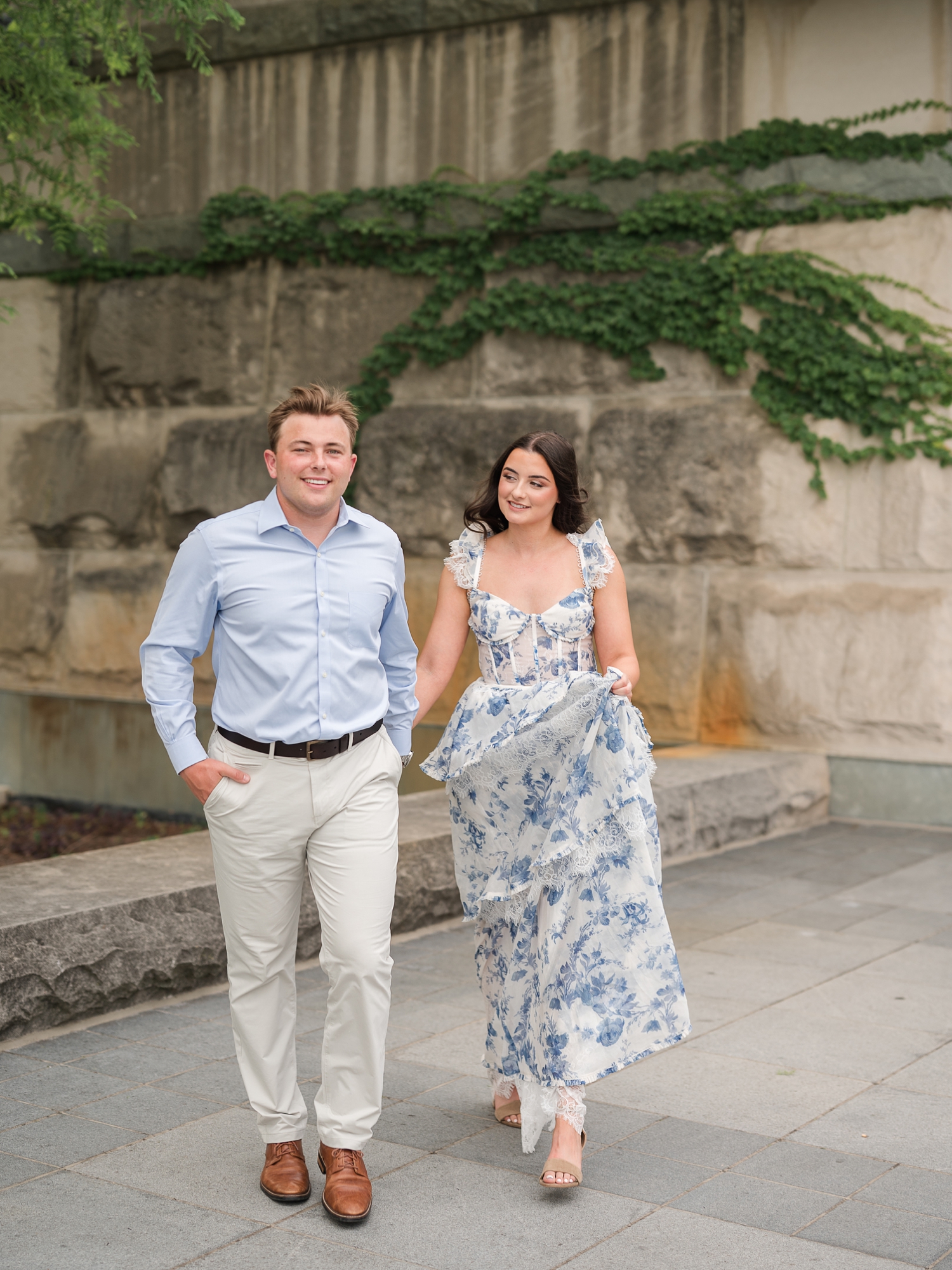 Newfields Engagement Session by Indianapolis Wedding Photographer Courtney Rudicel