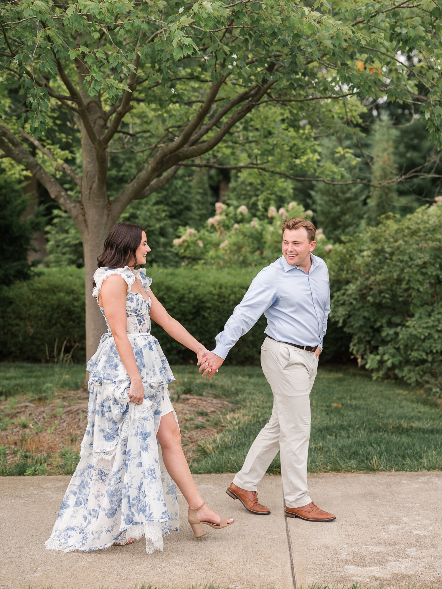 Newfields Engagement Session by Indianapolis Wedding Photographer Courtney Rudicel