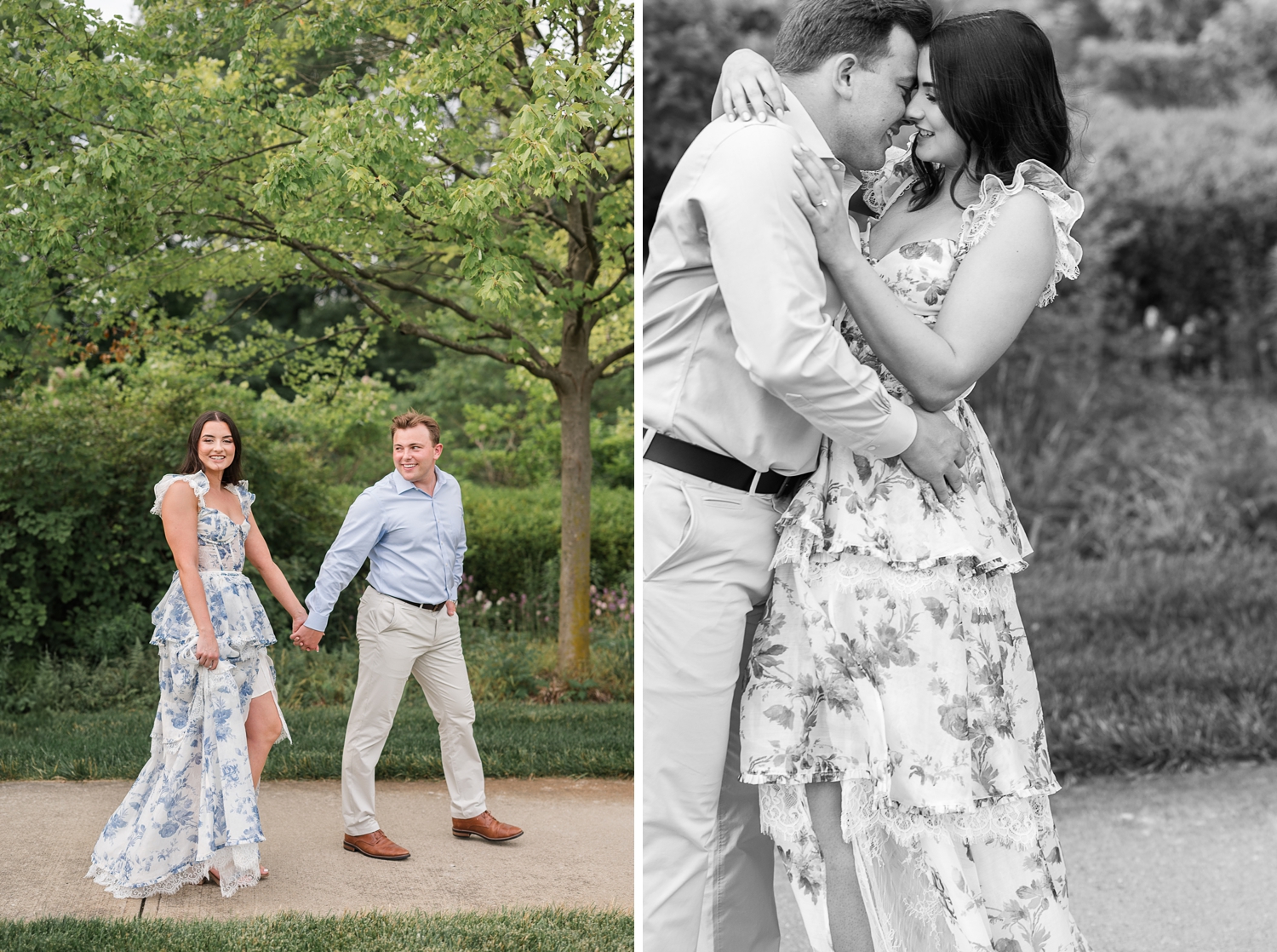 Newfields Engagement Session by Indianapolis Wedding Photographer Courtney Rudicel