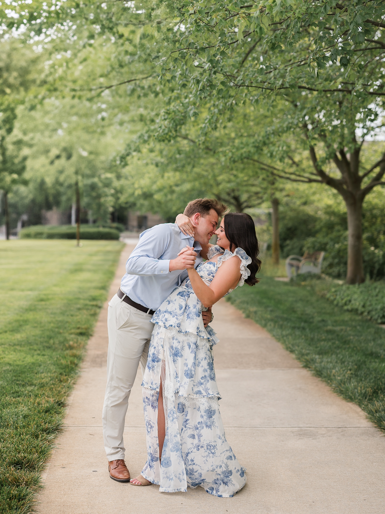 Newfields Engagement Session by Indianapolis Wedding Photographer Courtney Rudicel