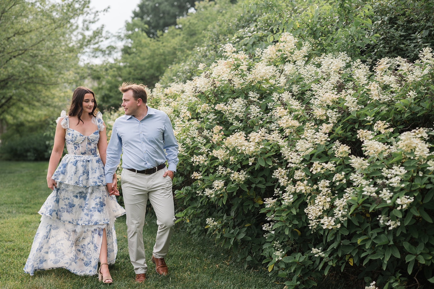 Newfields Engagement Session by Indianapolis Wedding Photographer Courtney Rudicel