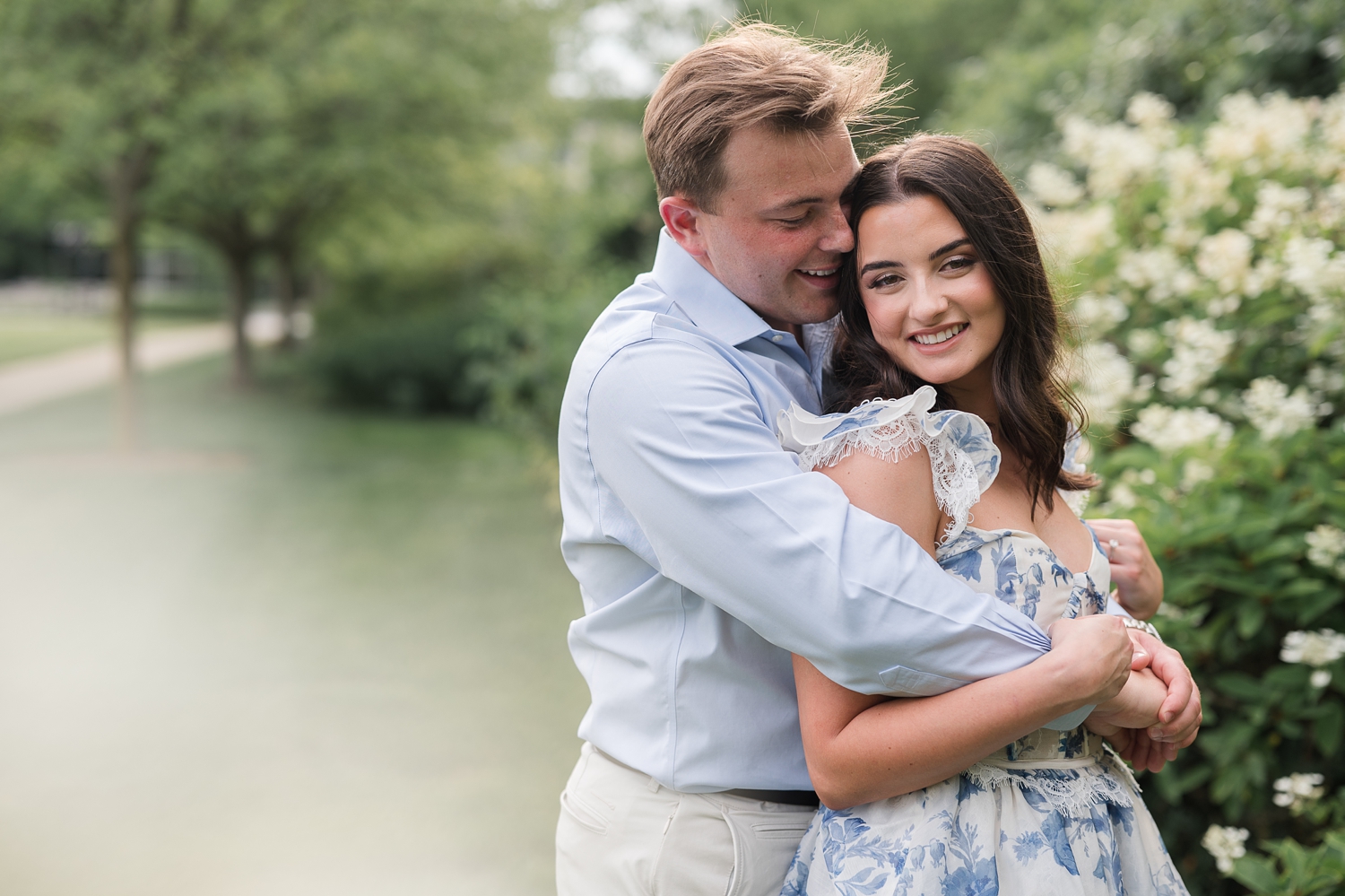 Newfields Engagement Session by Indianapolis Wedding Photographer Courtney Rudicel