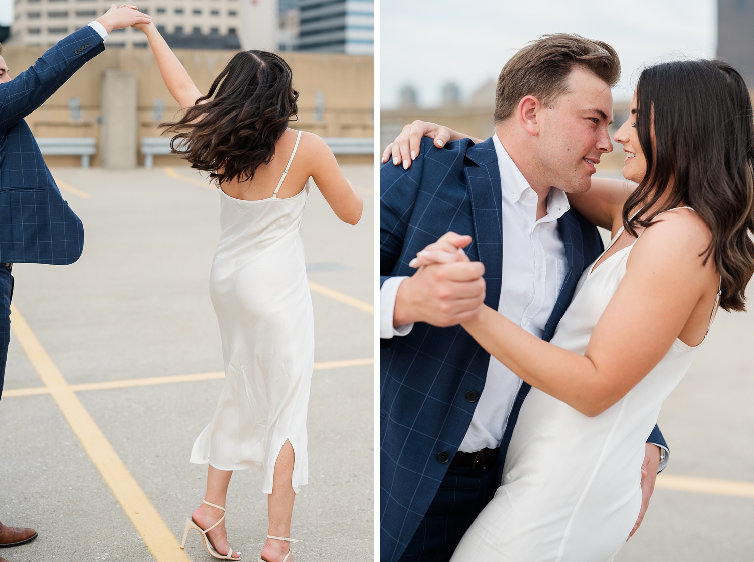 Downtown Indianapolis Engagement Session by Indiana Wedding Photographer Courtney Rudicel