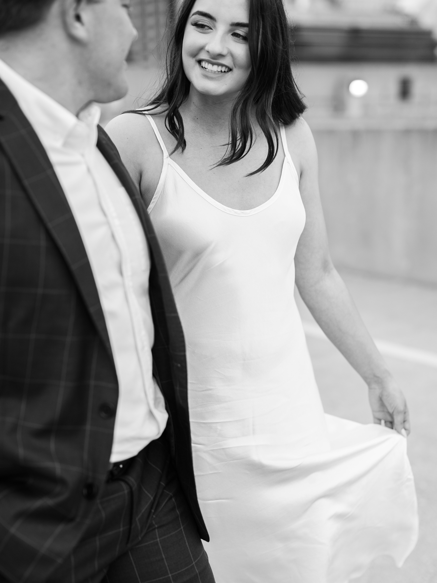 Downtown Indianapolis Engagement Session by Indiana Wedding Photographer Courtney Rudicel