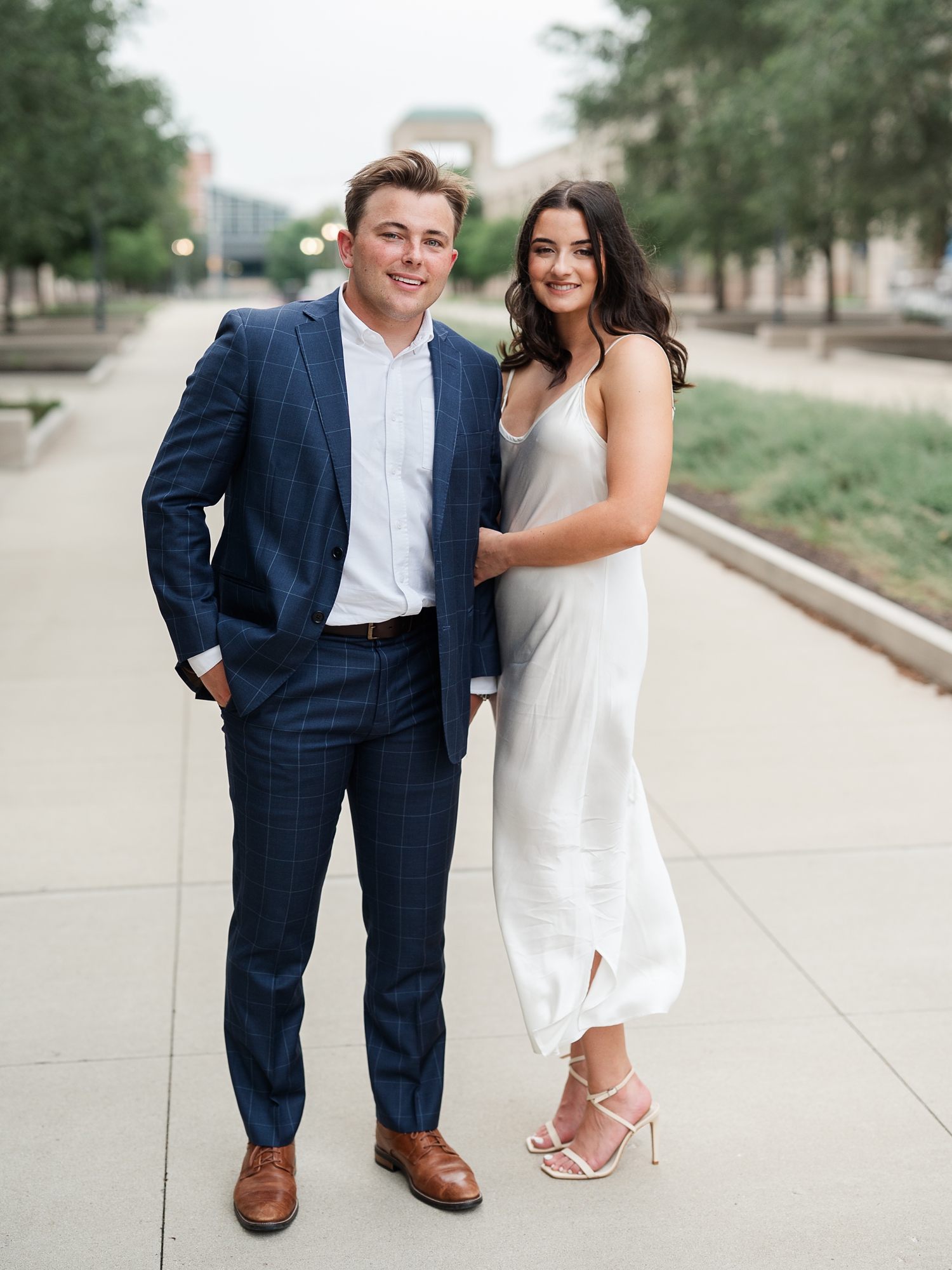 Downtown Indianapolis Engagement Session by Indiana Wedding Photographer Courtney Rudicel