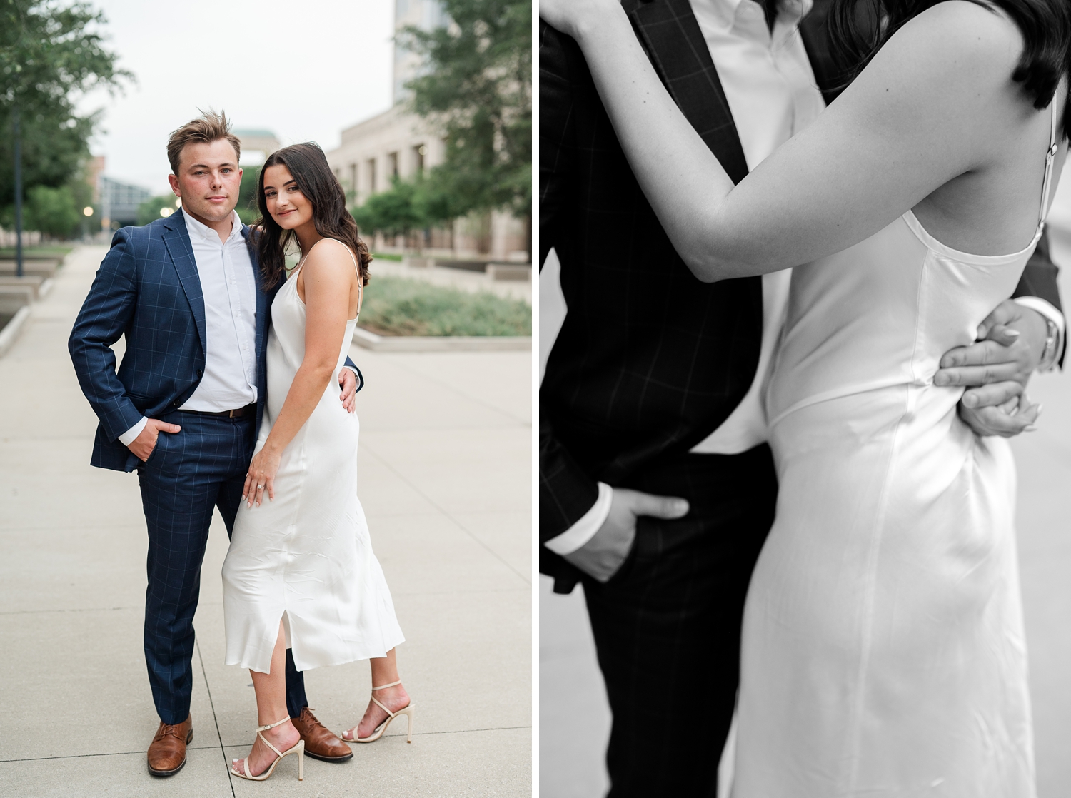 Downtown Indianapolis Engagement Session by Indiana Wedding Photographer Courtney Rudicel