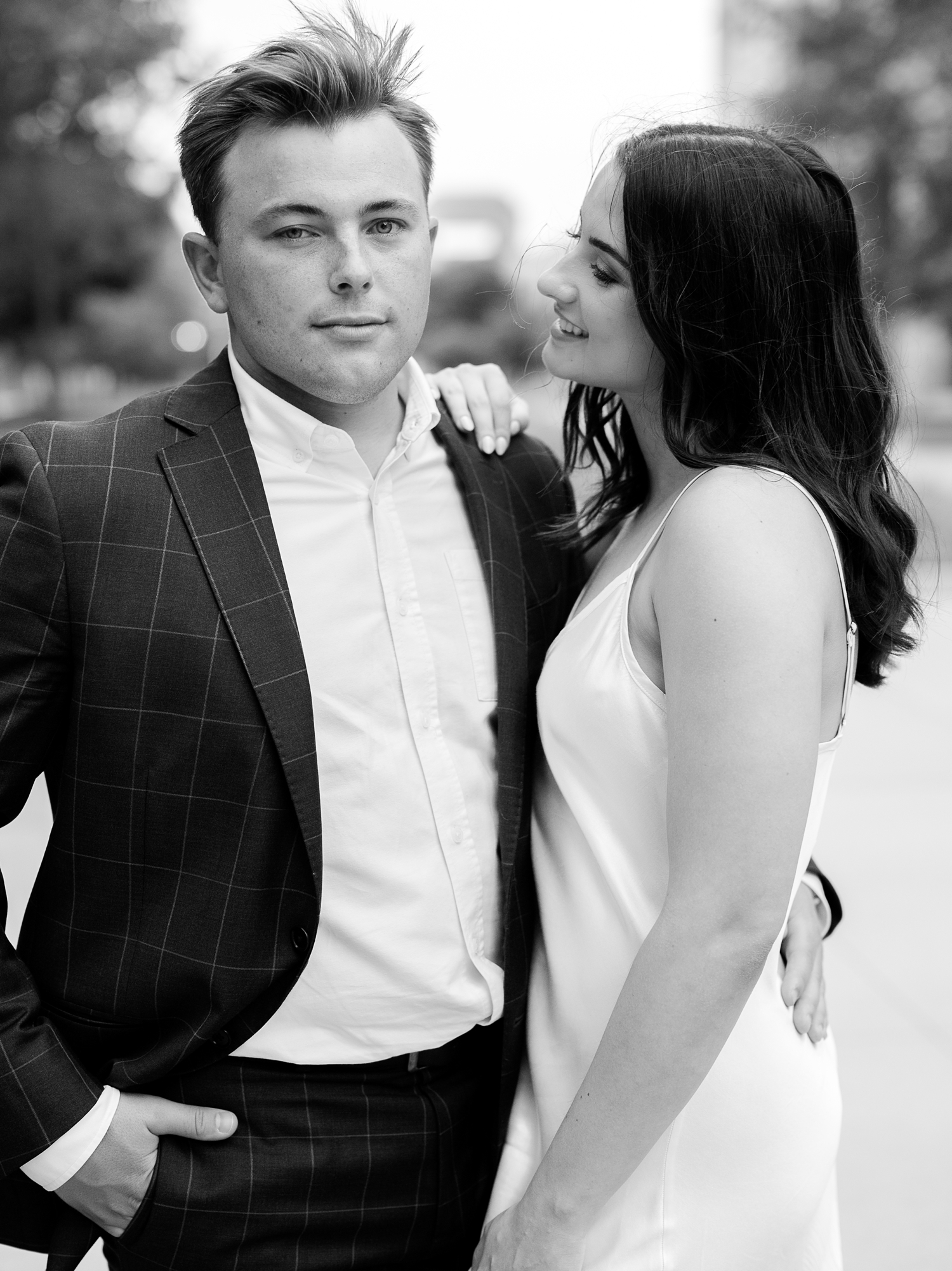 Downtown Indianapolis Engagement Session by Indiana Wedding Photographer Courtney Rudicel