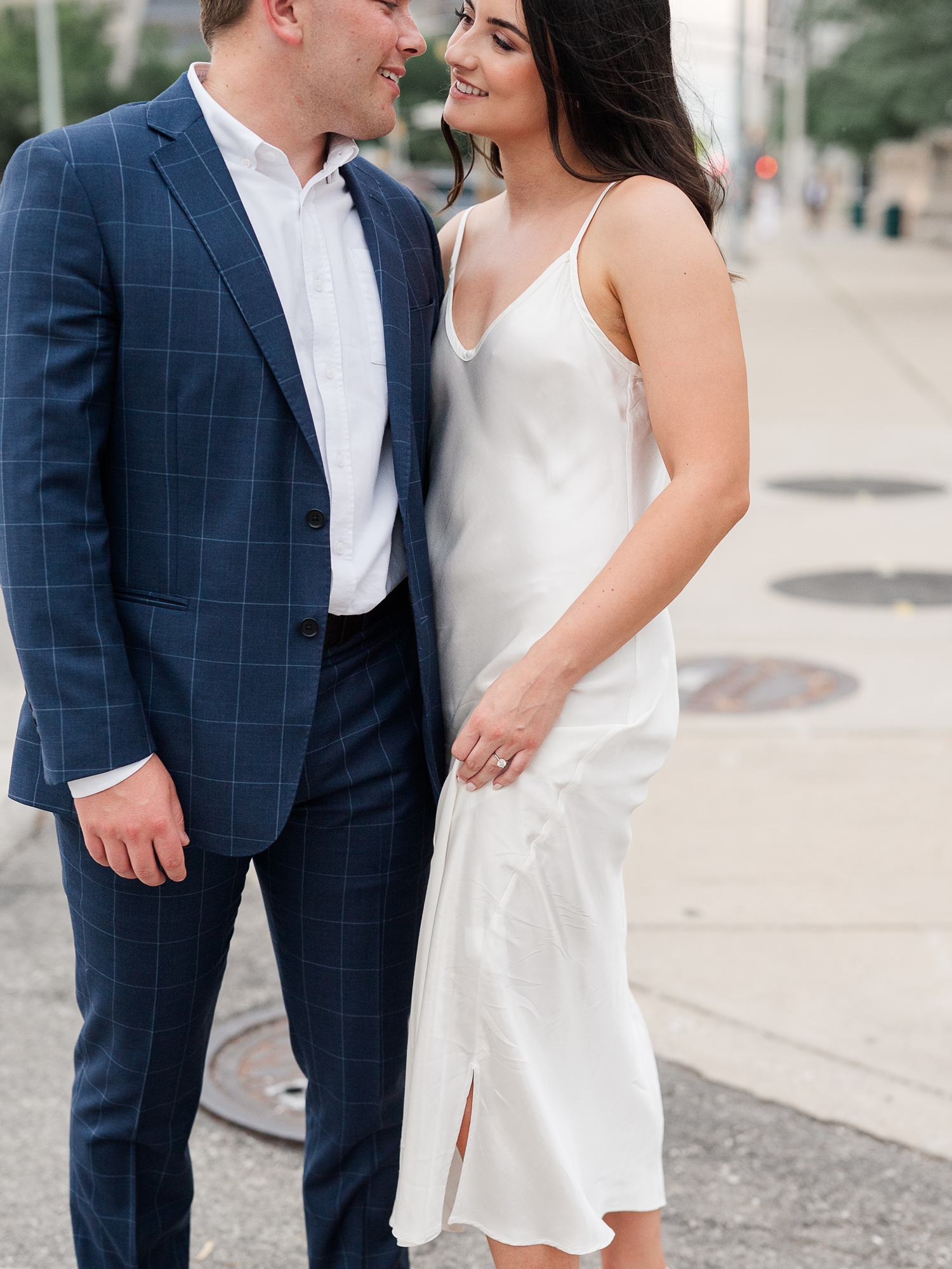 Downtown Indianapolis Engagement Session by Indiana Wedding Photographer Courtney Rudicel