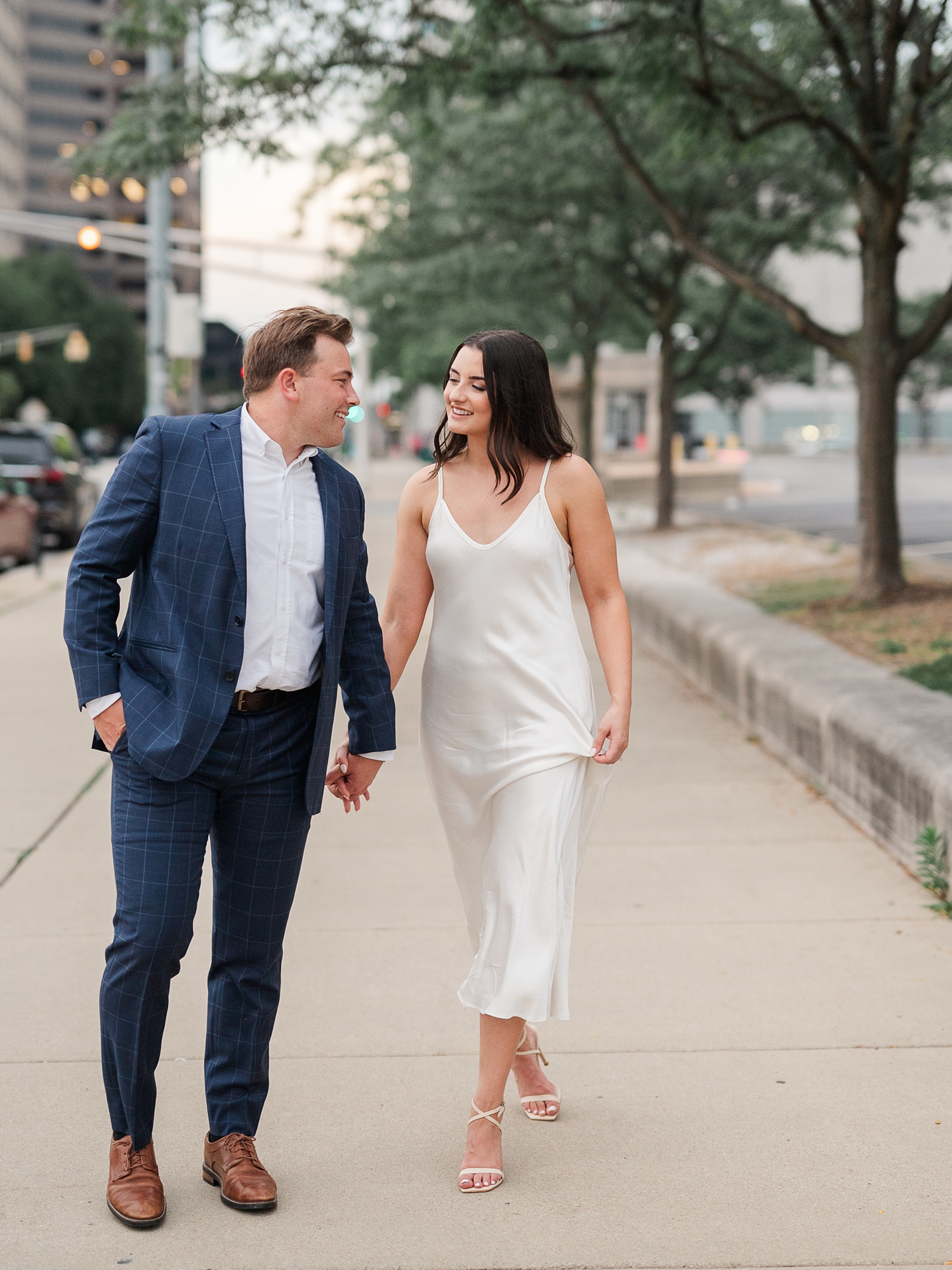 Downtown Indianapolis Engagement Session by Indiana Wedding Photographer Courtney Rudicel