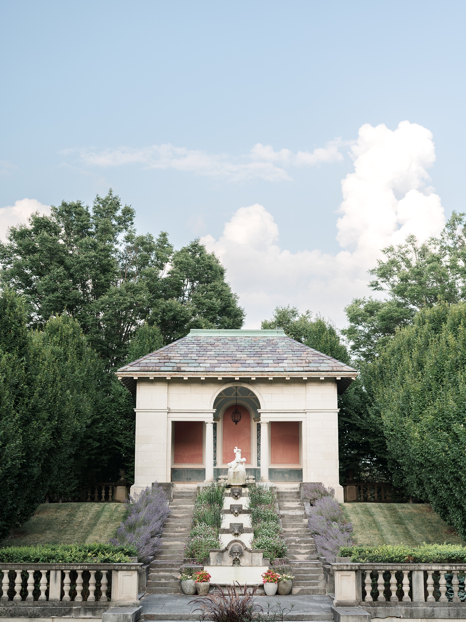 Historic Gardens Formal Attire Engagement Session by Indiana Wedding Photographer Courtney Rudicel