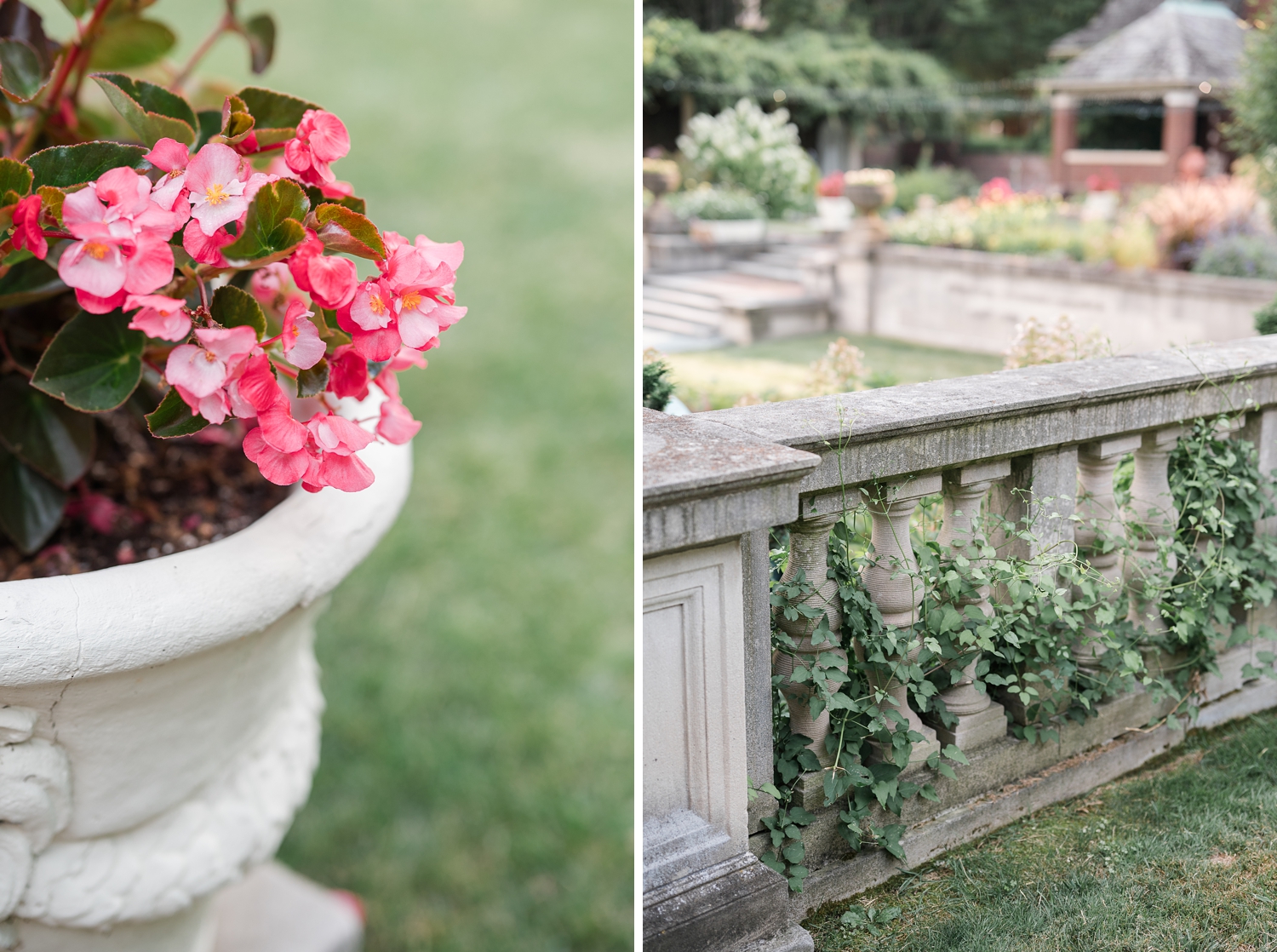 Historic Gardens Formal Attire Engagement Session by Indiana Wedding Photographer Courtney Rudicel