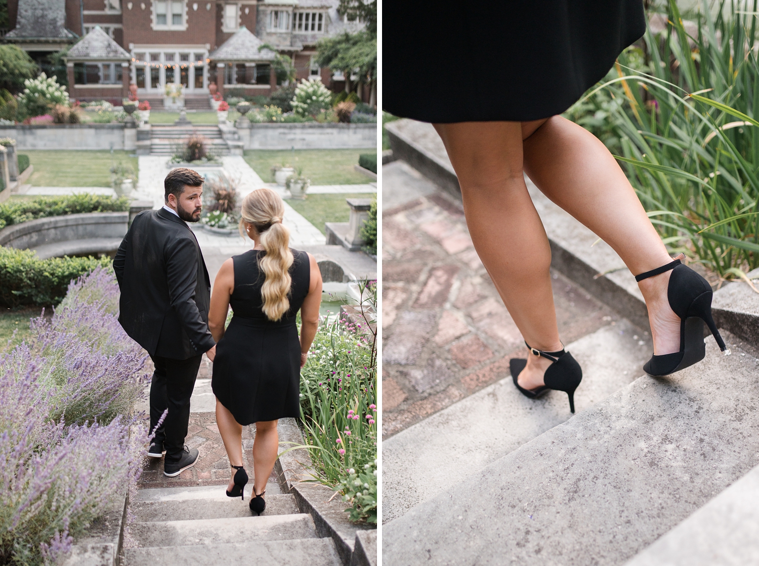 Historic Gardens Formal Engagement by Indiana Wedding Photographer Courtney Rudicel