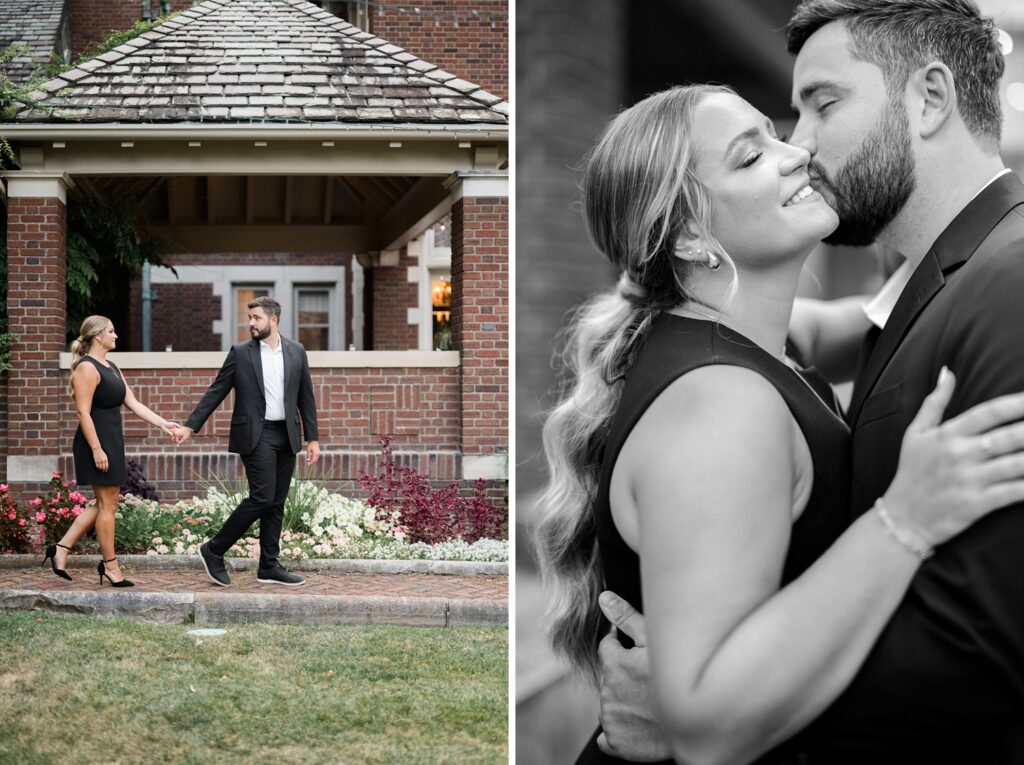 Historic Gardens Formal Engagement by Indiana Wedding Photographer Courtney Rudicel