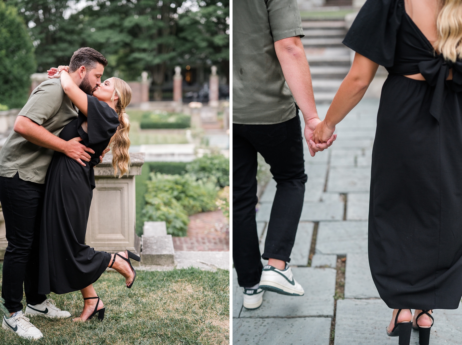 Historic Gardens Engagement by Indiana Wedding Photographer Courtney Rudicel