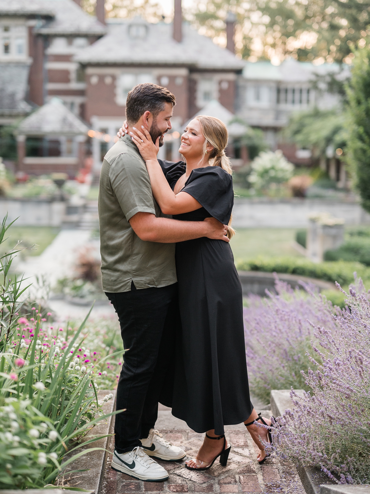 Historic Gardens Engagement by Indiana Wedding Photographer Courtney Rudicel