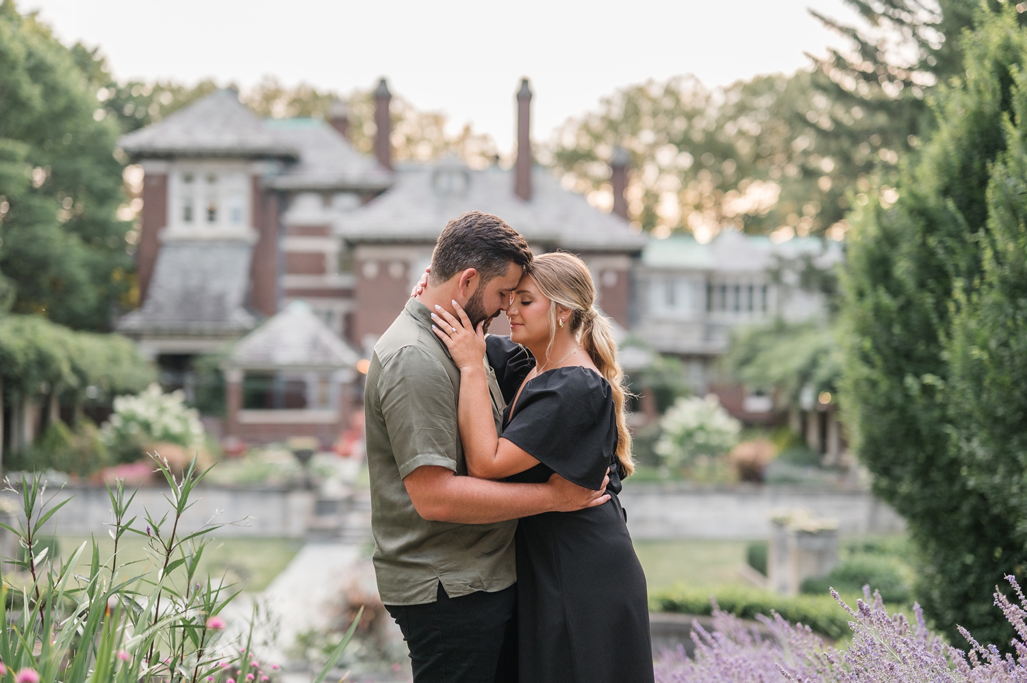 Historic Gardens Engagement by Indiana Wedding Photographer Courtney Rudicel