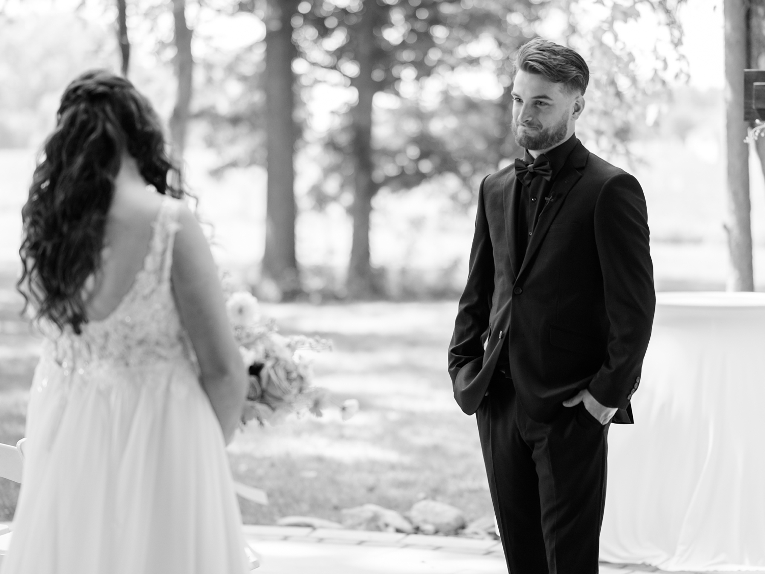 Colorful Wildflower Wedding at The Wooded Knot by South Bend Wedding Photographer Courtney Rudicel