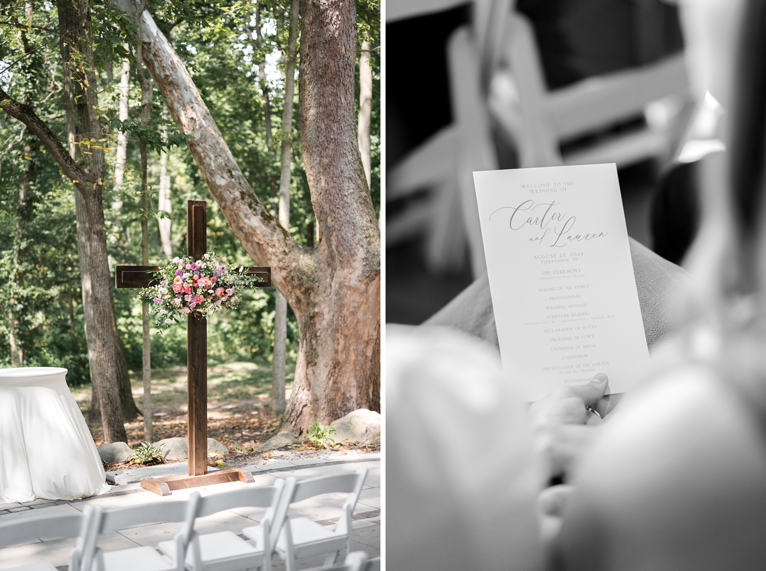 Colorful Wildflower Wedding at The Wooded Knot by South Bend Wedding Photographer Courtney Rudicel