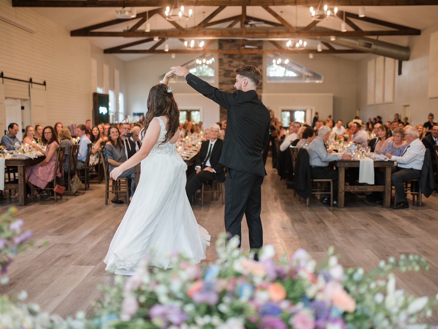 Colorful Wildflower Wedding at The Wooded Knot by South Bend Wedding Photographer Courtney Rudicel