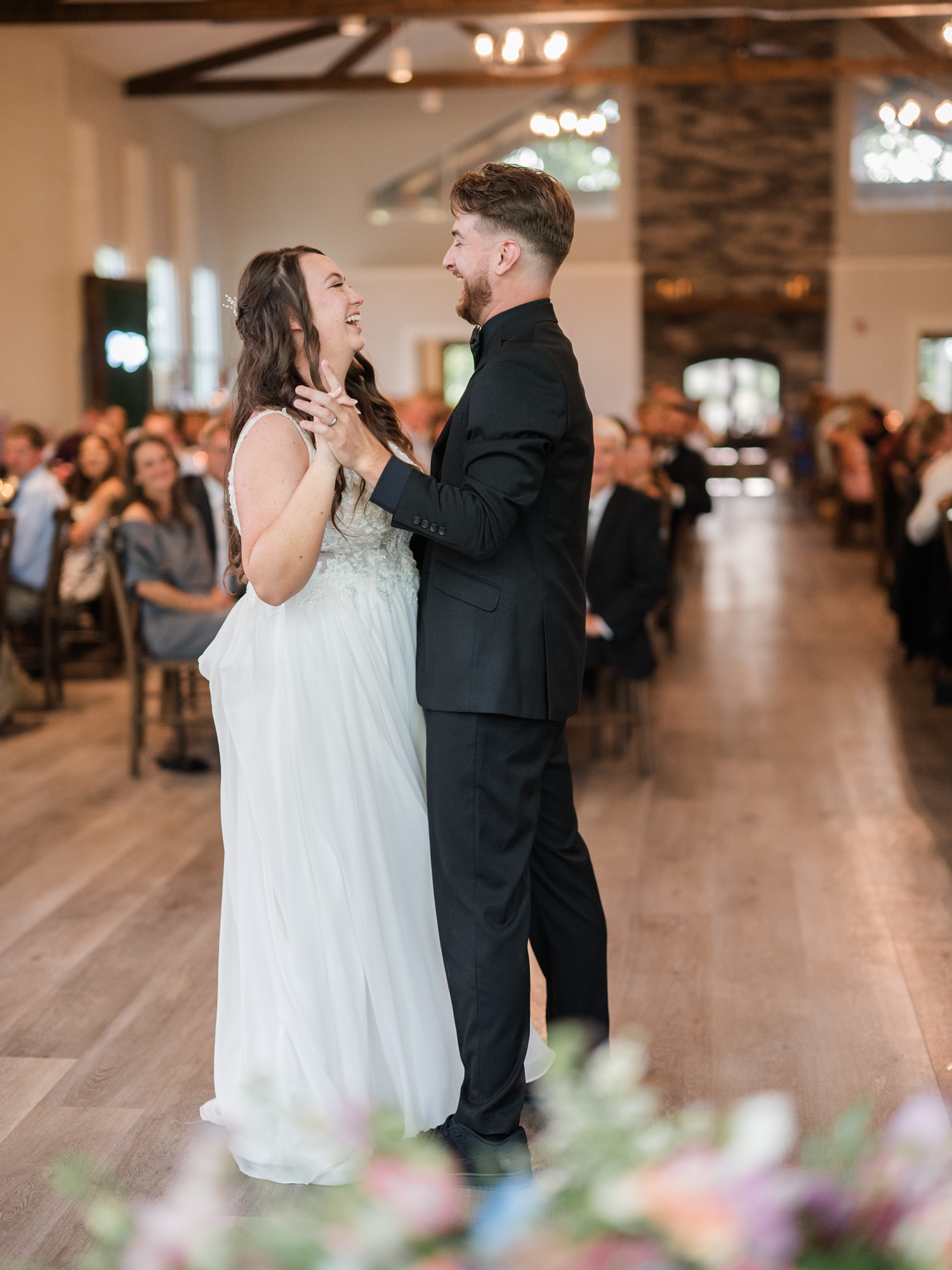 Colorful Wildflower Wedding at The Wooded Knot by South Bend Wedding Photographer Courtney Rudicel