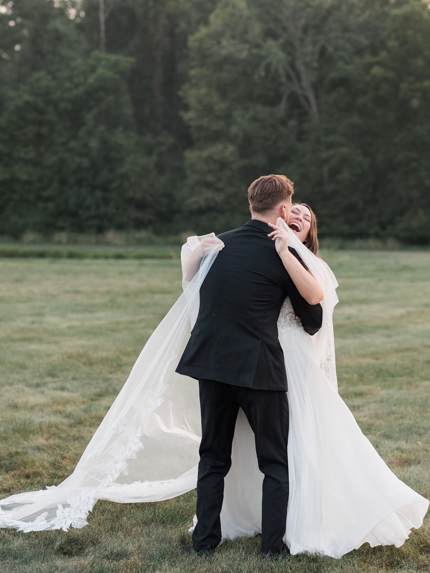 Colorful Wildflower Wedding at The Wooded Knot by South Bend Wedding Photographer Courtney Rudicel