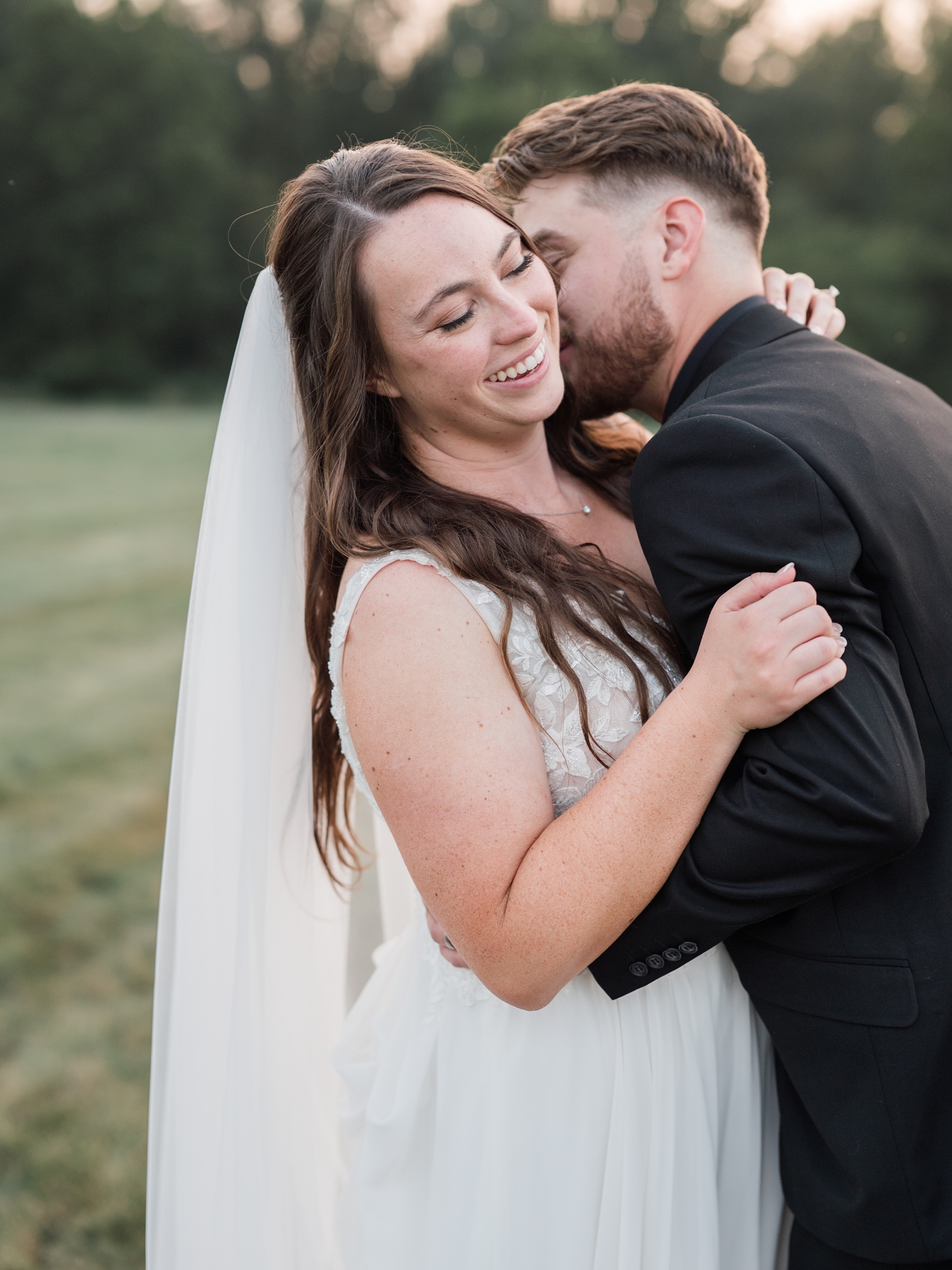 Colorful Wildflower Wedding at The Wooded Knot by South Bend Wedding Photographer Courtney Rudicel