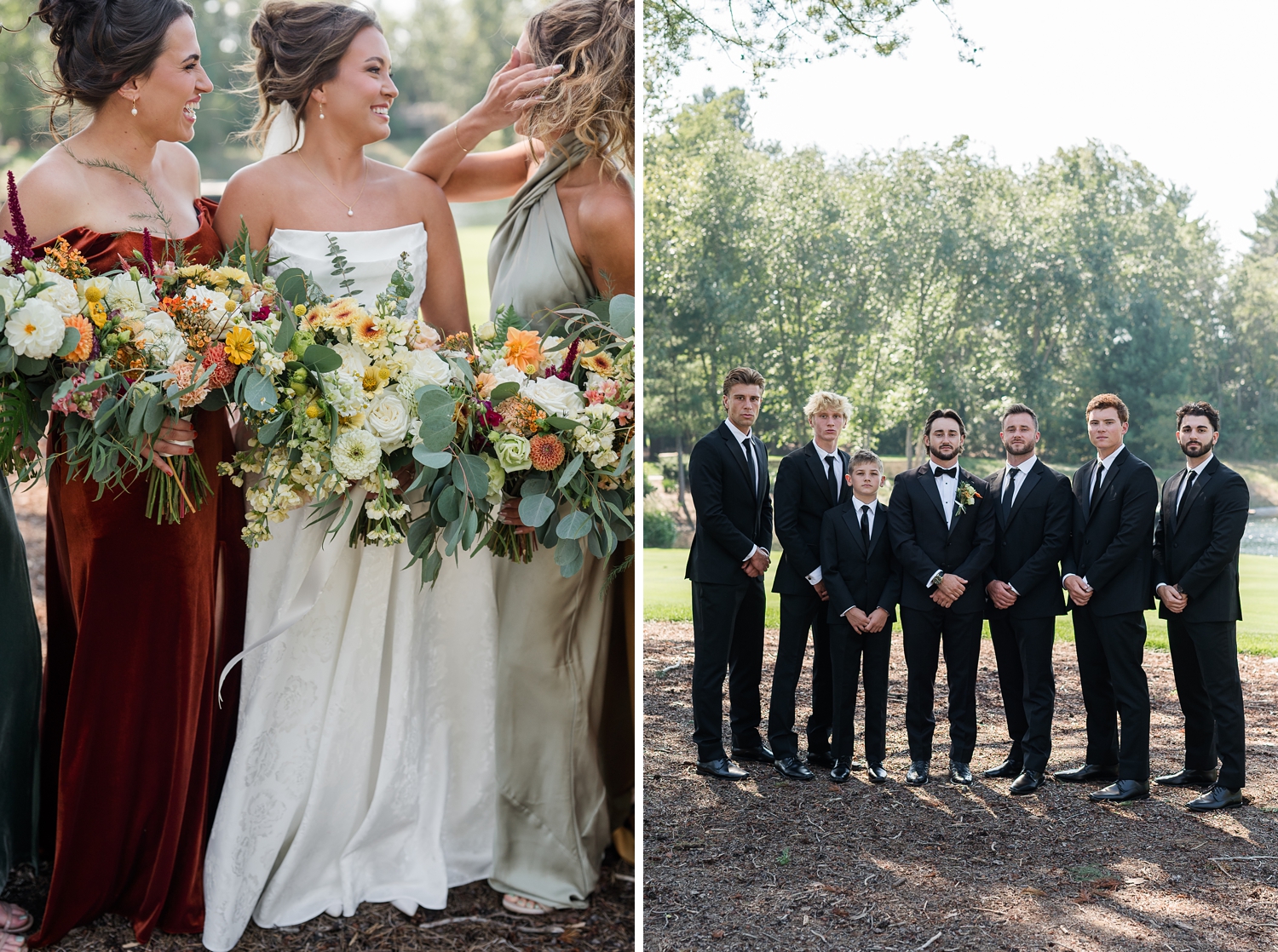 Rich Autumn Colored Country Club Wedding by Michigan Wedding Photographer Courtney Rudicel