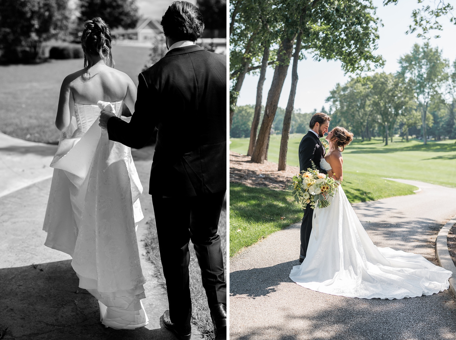 Rich Autumn Colored Country Club Wedding by Michigan Wedding Photographer Courtney Rudicel